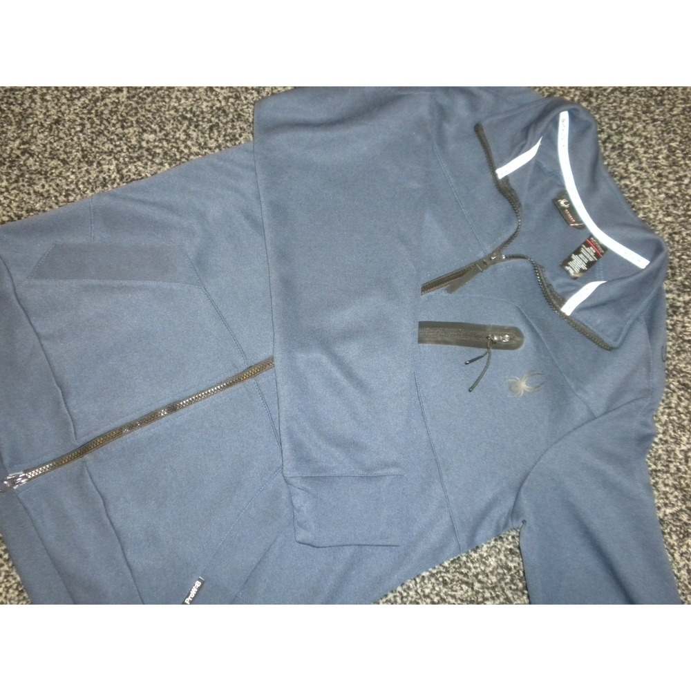 Spyder Jacket Mens M Blue Active Bandit Prow B Full Zip Gorpcore Performance‎